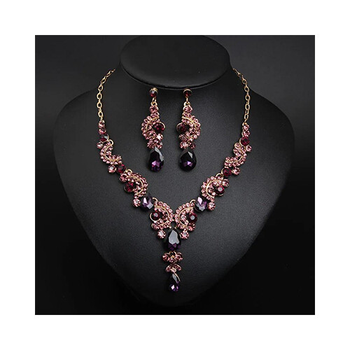 High quality Bridal Rhinestones Necklace Earrings             SKU-1051