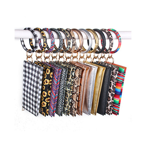 Personalized 85mm diameter PU Leather ID Credit Cards             SKU-1054