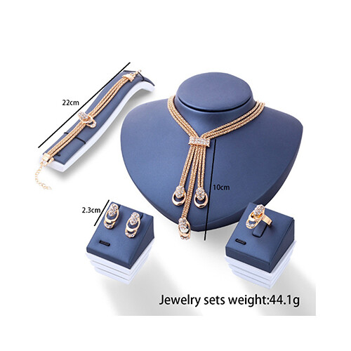 Spot fashion exaggerated crystal creative earring             SKU-1098