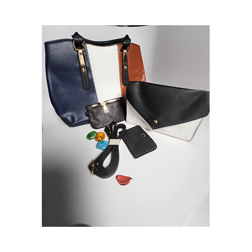 LUOWAN Handbag 4 pcs set (Black, Blue) - Ladies Hand Bag             SKU-1214