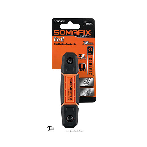 Somafix CR-V 8 Pcs folding Hex Key Set             SKU-2050