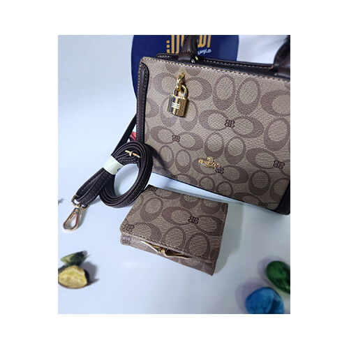 BagCo Womens Brand - Hand Bag Kaaki Color             SKU-2069