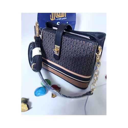 BagCo Womens Brand - Hand Bag Brown Black Color             SKU-2070