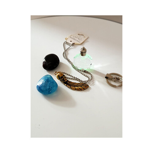 Necklace Bronze Silver multi Shapes             SKU-1392