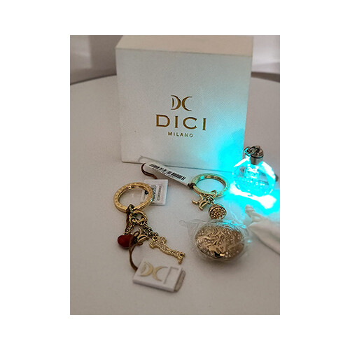 DICI Mailano Gold Color KeyCahin set of 2             SKU-1449