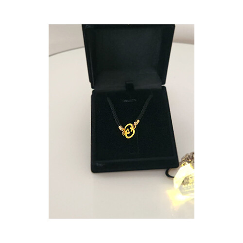 Necklace 18K Gold Branded Names Gussi - Cartier - Louis Viton             SKU-1450