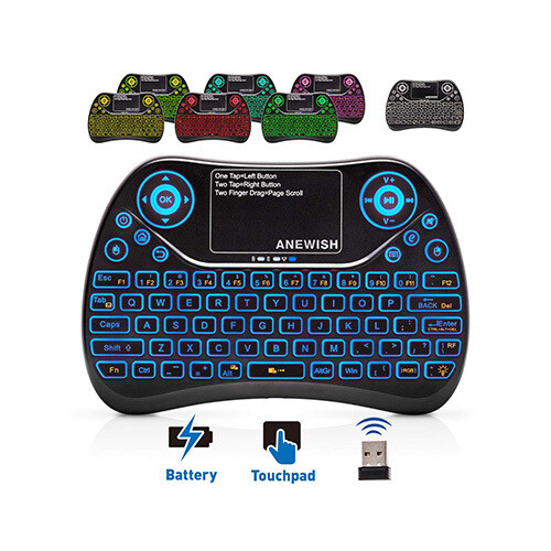 Mini KeyBoard 2.4GHZ Wilreless 7 Color Backlit             SKU-1888