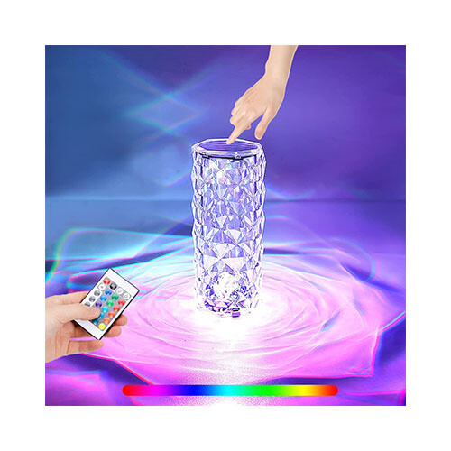 Rose Diamond - Table Lamp - USB Charging Remote             SKU-1656