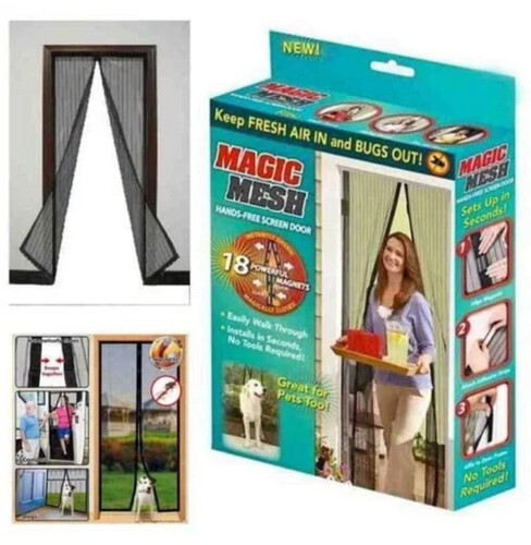 Magic mesh hands free screen door sku-6056
