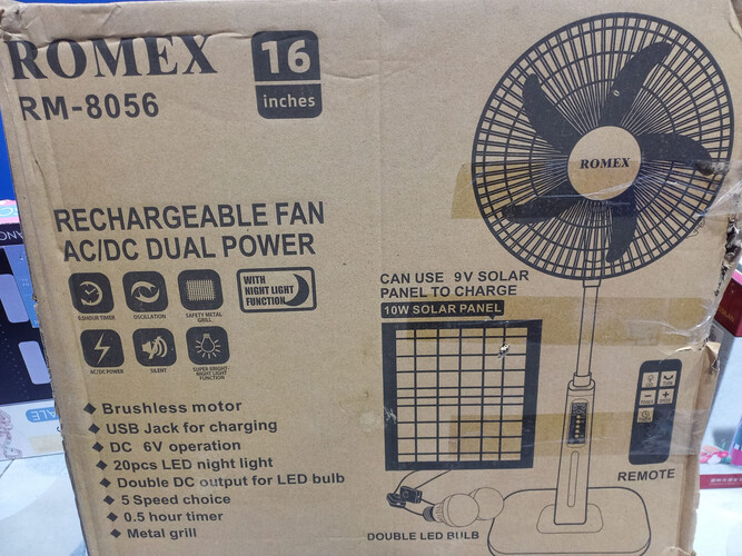 Romex stand fan sku-6058