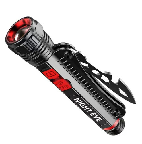 Multifunctional safety flashlight sku-6078
