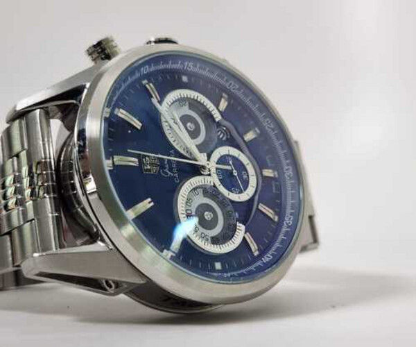 Used Men Watch Brands TaGHuer Gran Carrera Blue Silver   SKU-2122