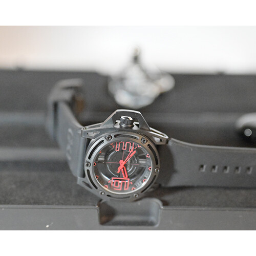 X Watch Black Leather in Black Box             SKU-239