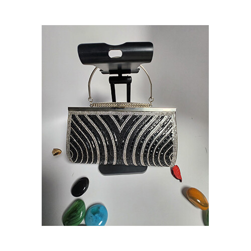 Black Swarovski Bag             SKU-705