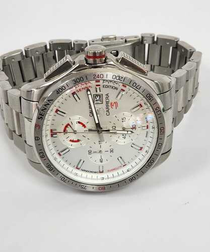 Used Men Watch Brands TaG Huer Silver White     SKU-2147