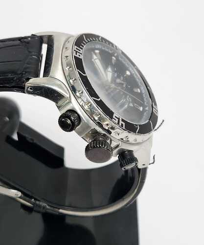 Used Men Watch Brands Black Silver   SKU-2141