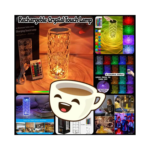 ROSE DIAMOND USB CHARGING TABLE LAMP           SKU-1620