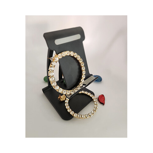 Luxury Rhinestones Charm Hoop Earrings Women           SKU-1082