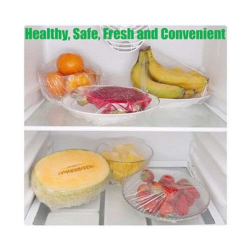 100PCS Reusable Elastic Food Plastic Wrap,             SKU-2014