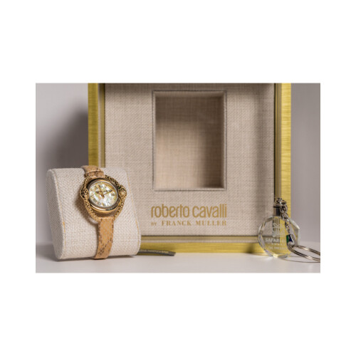 Women Watch - Roberto Cavalli Snake Leather Gold             SKU-49