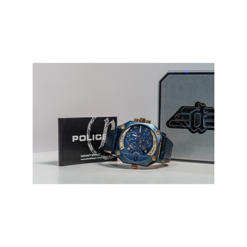 Police Brand - Watch - For Women -  Blue Color -  Strap Leather             SKU-78