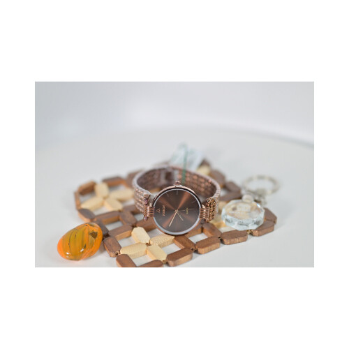 Fitron Watch for Women - Color Brown inner Brwon Steel             SKU-98