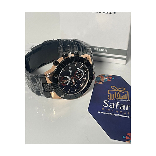 Curren Watch - Steel Black in Gold             SKU-173