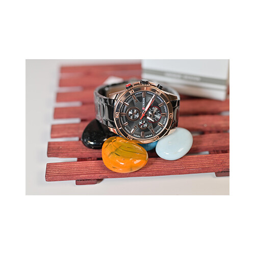 Curren Brand Watch - Steel black in bronze             SKU-175