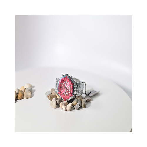 Curren Brand Watch - Steel in Red             SKU-177