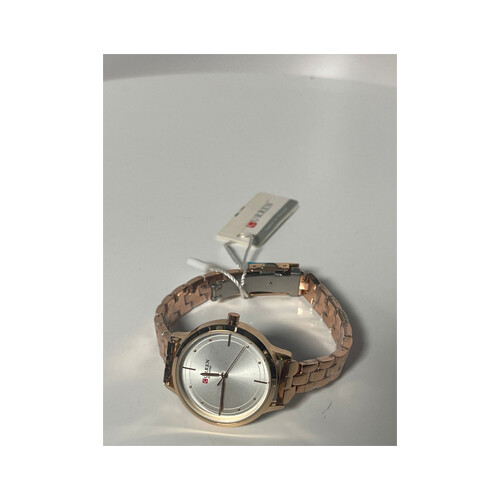 Curren Brand Watch  - Steel bronze in White             SKU-180