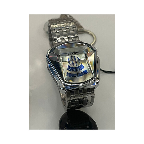 BestWin Men Watch Silver steel Digital  Round Shape             SKU-216
