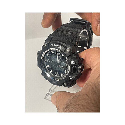 Men Watch Black Colour - Strap Rubber             SKU-227