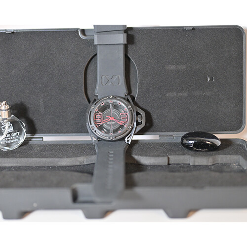 X Watch Black Leather in Black Box             SKU-239