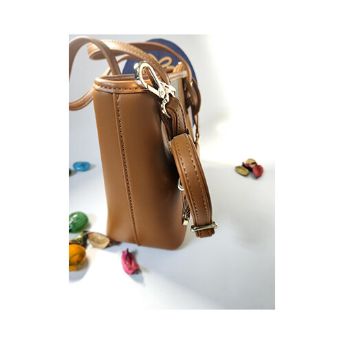 Women HandBag Chrisbella SNake Shamwha  - Brown             SKU-328