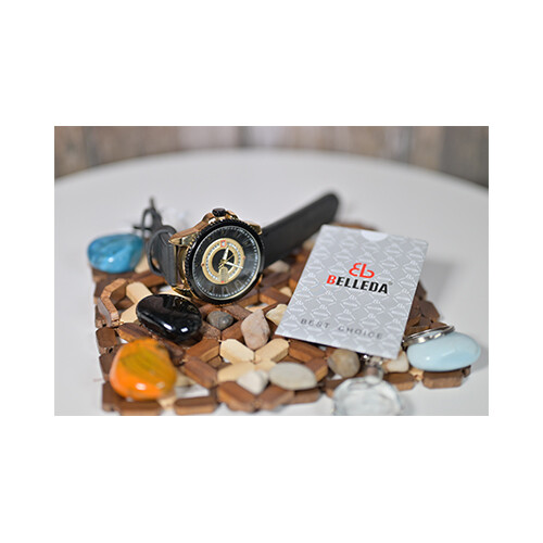 Watch -  Brand - BELLEDA - for Men- Color - Silver  Inner Black              SKU-542