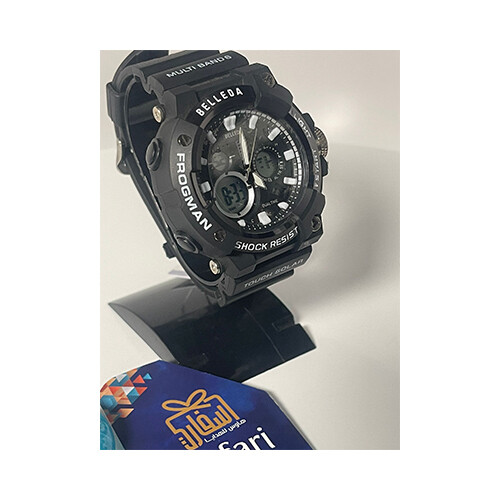 Watch -  Brand - BELLEDA - for Men- Color - Black - In Back             SKU-551