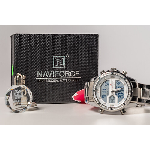 NAVIFORCE - For Men - Color - Silver- Digital              SKU-573