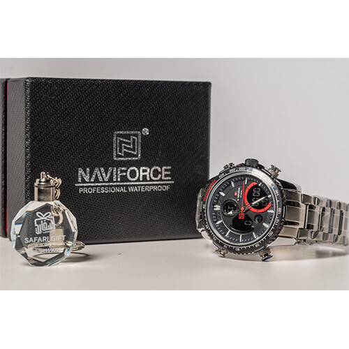 NAVIFORCE - For Men - Color - Black steel in red             SKU-576