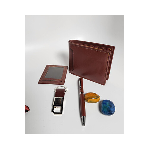 New Arrival Premium For Men - Wallet Pen KeyChain Executive  - Color Brown             SKU-713