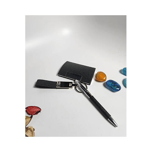 New Arrival Premium For Men - Wallet Pen KeyChain Executive  - Color Black             SKU-714