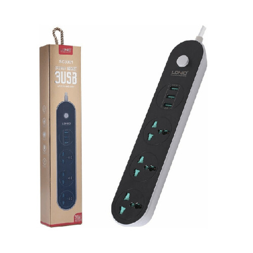 LDNIO 3Power Socket 3USB             SKU-961