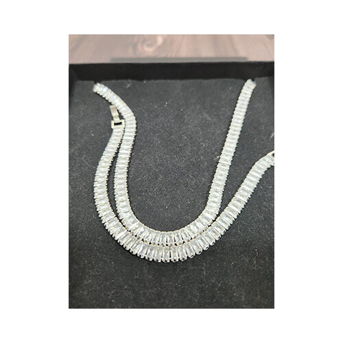 Earrings Moissanite Silver Stone 14K Stainles             SKU-1035