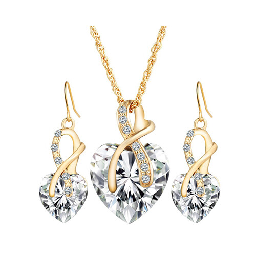 Womens Necklace - fashion heart-shaped Necklace              SKU-1040