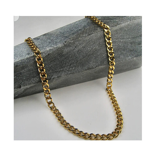 Men Women Necklace Gold             SKU-1090