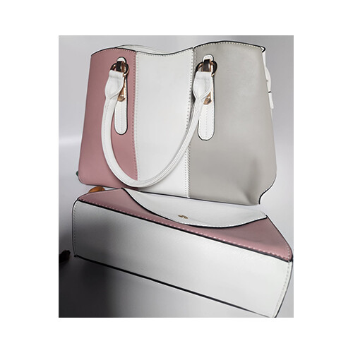 LUOWAN Handbag 4 pcs set (White, Pink) - Ladies Hand Bag             SKU-1215