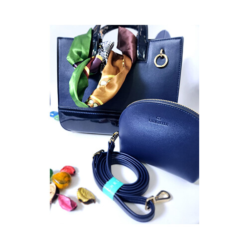 CB Chrisbella- Aopiya Leather Industrial LLC - Navy Color             SKU-1219