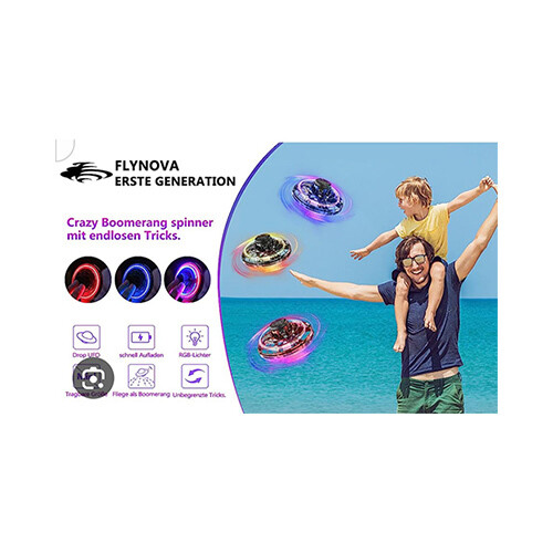 Boomerang Interactive Stunt UFO - TSMF002-BLUE             SKU-1287