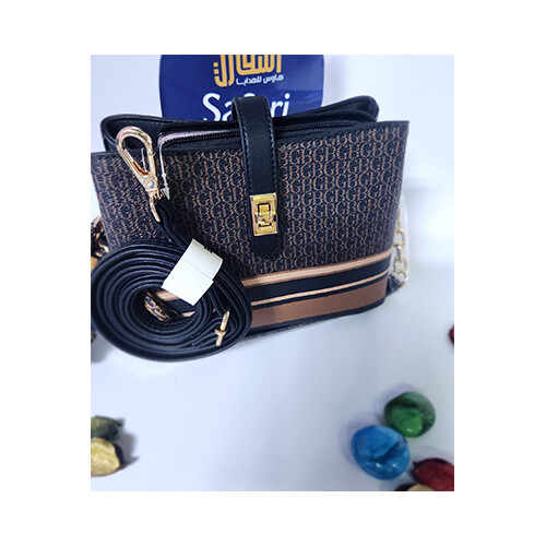 BagCo Womens Brand - Hand Bag Brown Black Color             SKU-2070