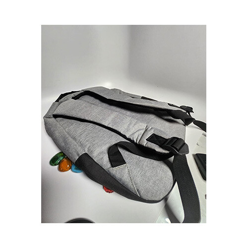 laptop Bag model B37307 Gray Black with USB port senkey and Style             SKU-1355