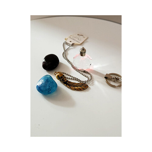 Necklace Bronze Silver multi Shapes             SKU-1392